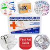 Bilingual OSHA Contractors First Aid Kit for Job Sites up to 10 People, 97 pieces
